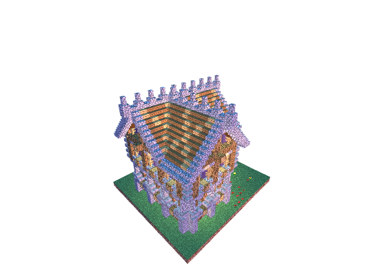 中世纪四层小屋