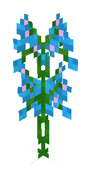 幽蓝花