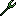 Forked spear - emerald